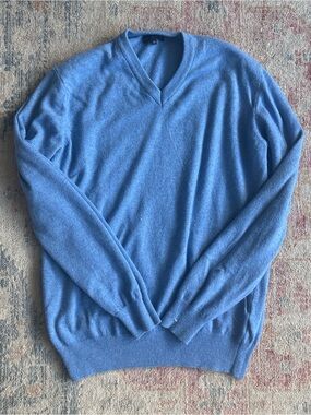 EMI MAGLIA v-neck blue sweater